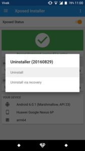 Xposed Uninstall 01