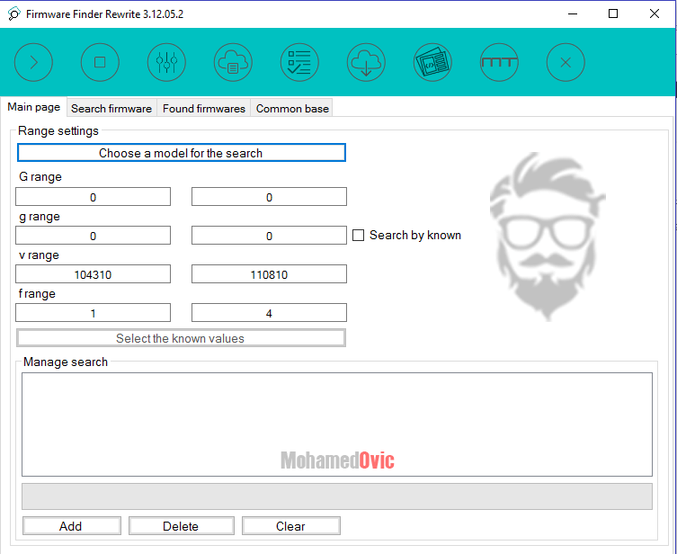 HUAWEI Firmware Finder home screen Mohamedovic