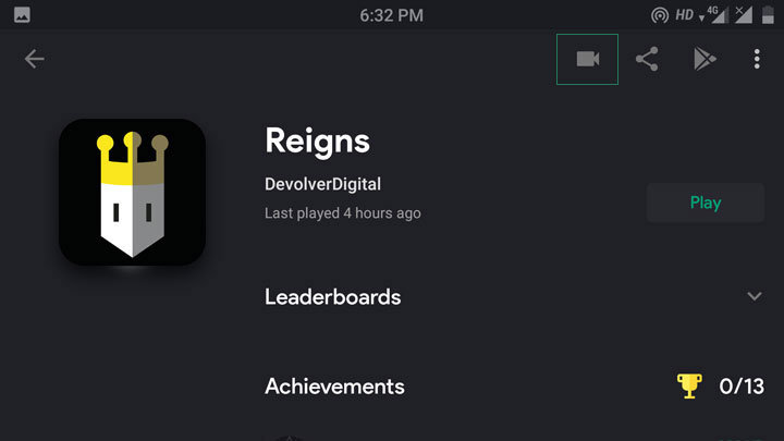 Record your Gameplay using Google Play Games app Mohamedovic 03