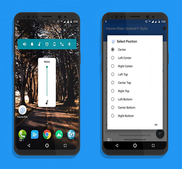 Android 9.0 P Volume Slider Mohamedovic