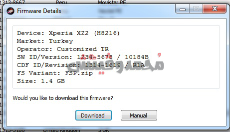 Download Sony Xperia Official Firmares using Xperifirm Mohamedovic 02