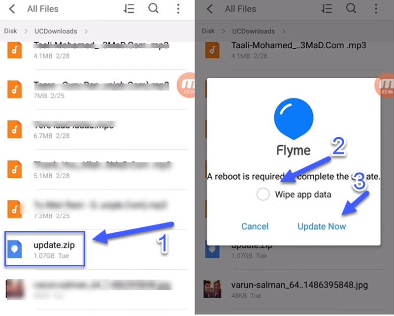 Install Flyme 7.0 Firmware upgrade using Update.Zip Mohamedovic