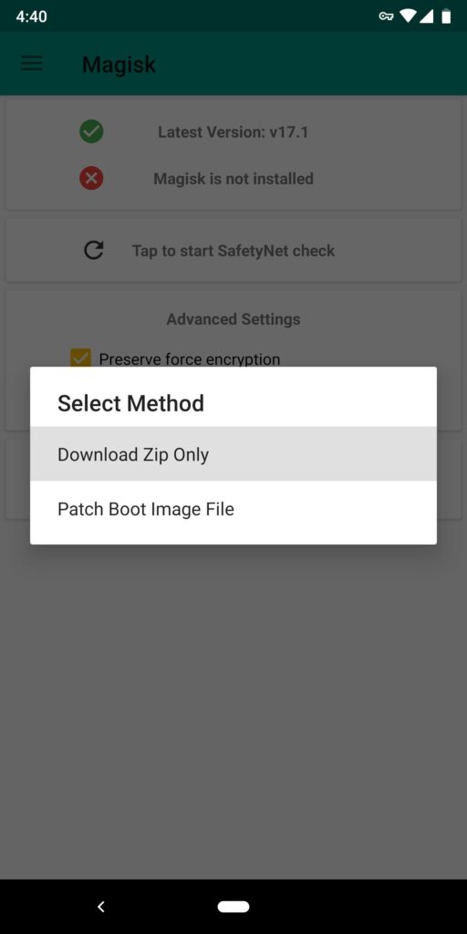 Flash Magisk zip and Reroot your device Mohamedovic 03