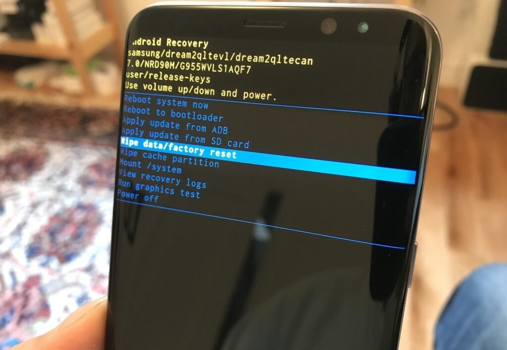 Galaxy S9 Wipe Data Factory Reset