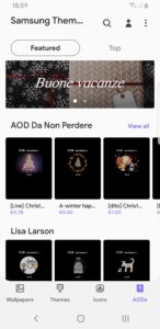 Samsung Themes for One UI Beta One AODs 1