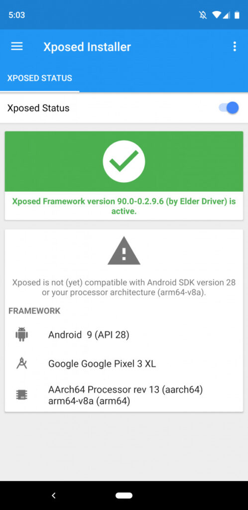 Xposed Framework for Android Pie 01