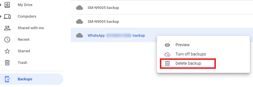 Delete WhatsApp Backup 02