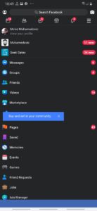 Dark Mode Facebook Lite Mohamedovic 01