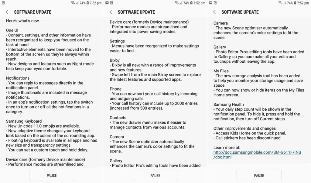 Galaxy J7 Prime 2018 Android Pie Update 01