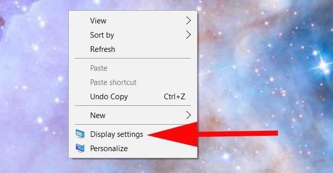 Open Display Settings Windows 10 01