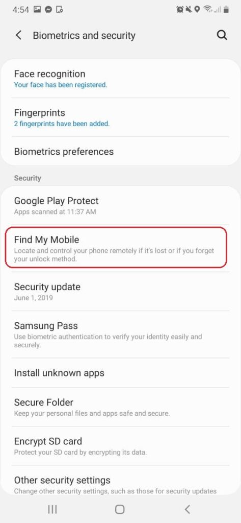 Reset Samsung PIN via Find My Mobile Mohamedovic 02