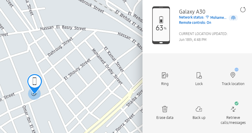 Samsung Find My Mobile