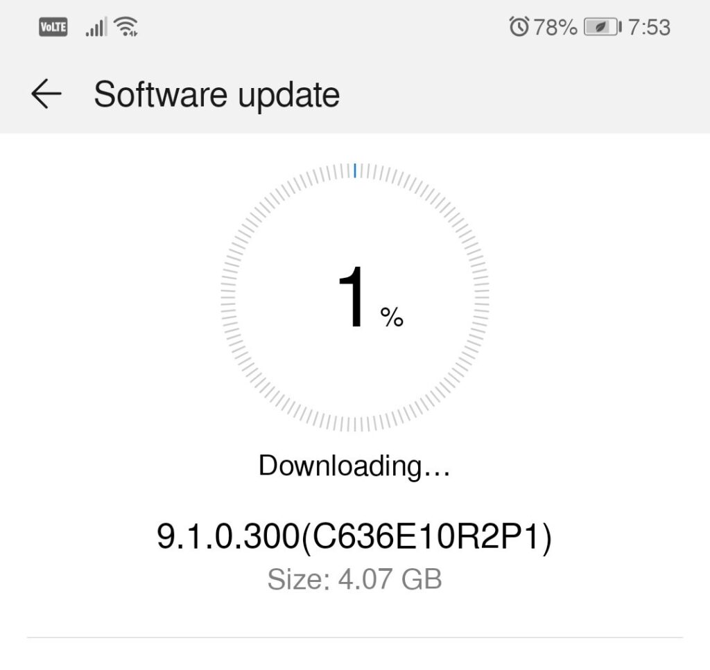 تحديث EMUI 9.1