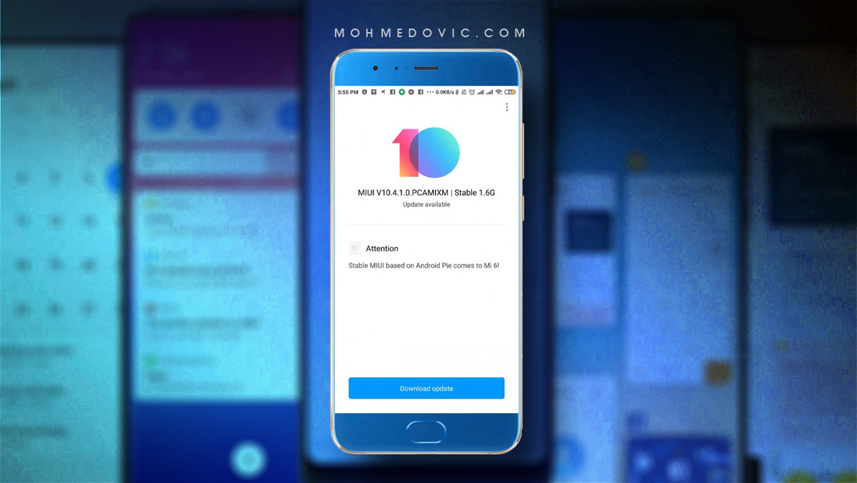 Install Mi 6 Android Pie Official Firmware Update