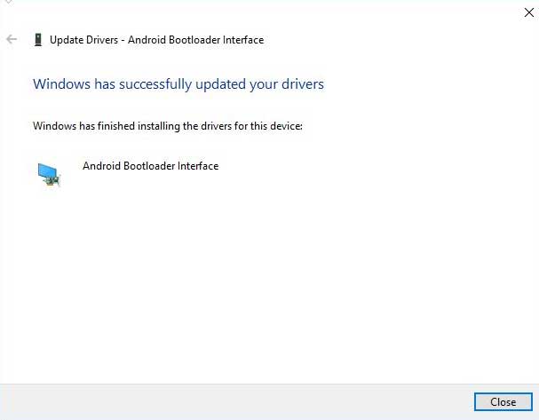 Manually Install Xiaomi USB Drivers Installation Successful