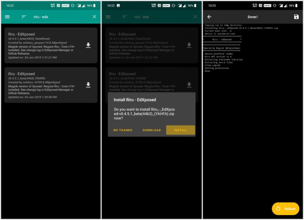 Install RIRU EdXposed
