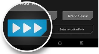 Swipe to flash via TWRP