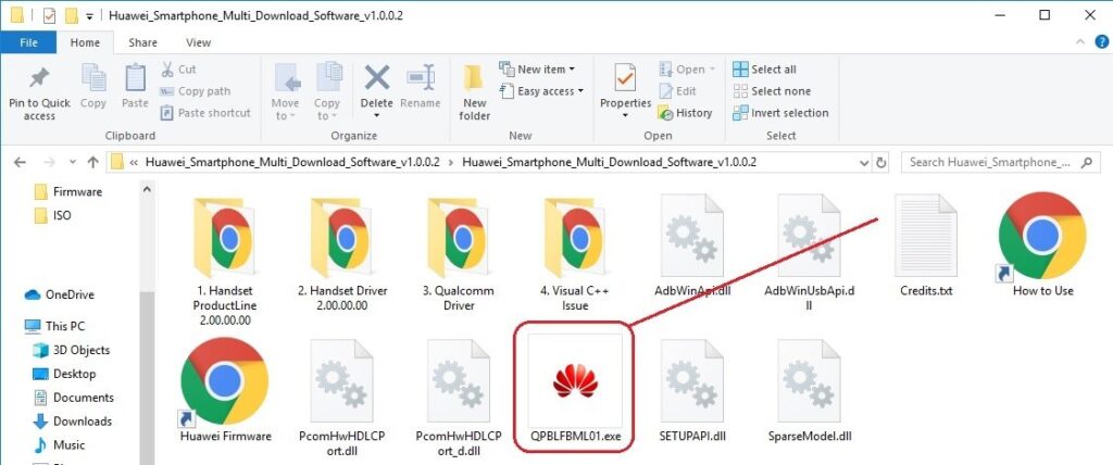 Using Huawei Multi Download Tool 01