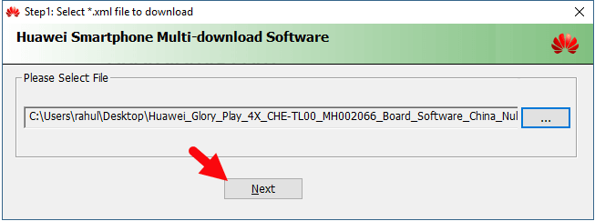 Using Huawei Multi Download Tool 06