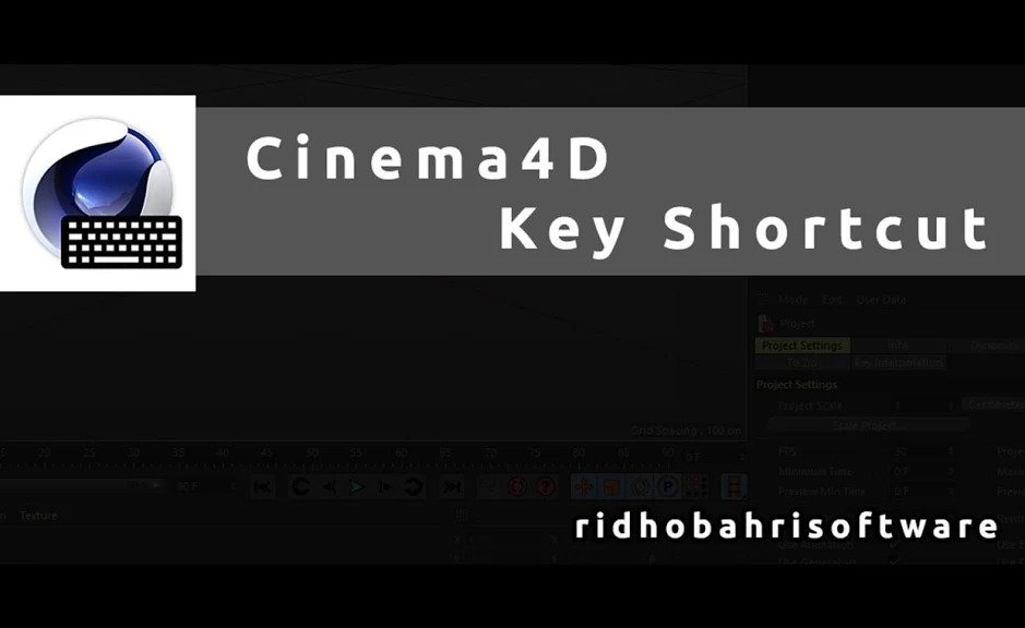 تطبيق Cinema 4D Key Shortcuts أحد تطبيقات اختصارات برامج