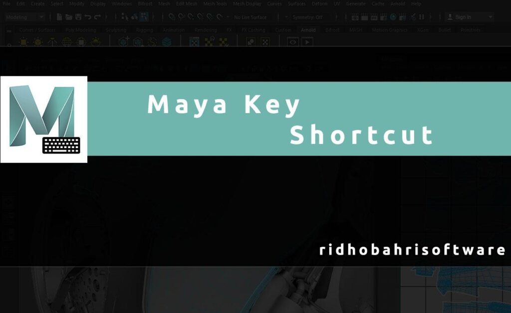 تطبيق Maya Key Shortcuts أحد تطبيقات اختصارات برامج