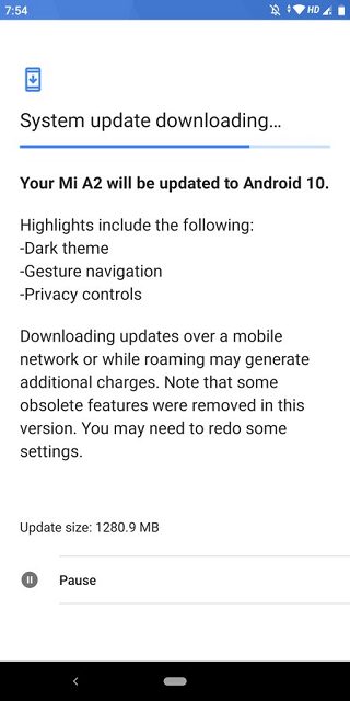 تحميل الإصدار الثاني من اندرويد 10 لهاتف شاومي Mi A2