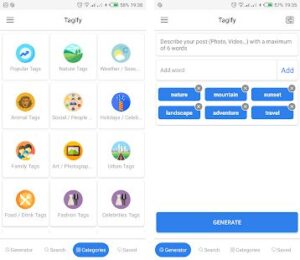 Tagify أحد تطبيقات الانستقرام