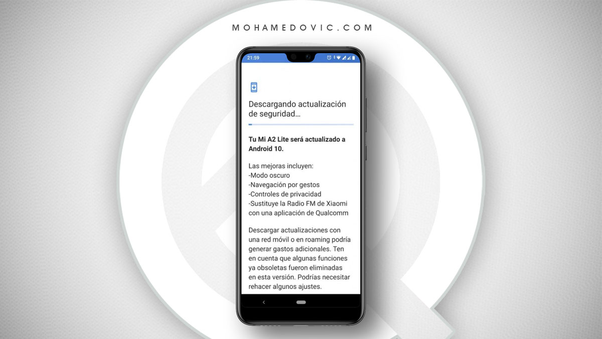 تحديث اندرويد 10 شاومي Mi A2 Lite