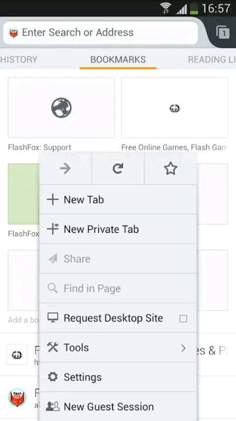 Flash Fox أفضل 6 تطبيقات للتصفح تحتوي على فلاش