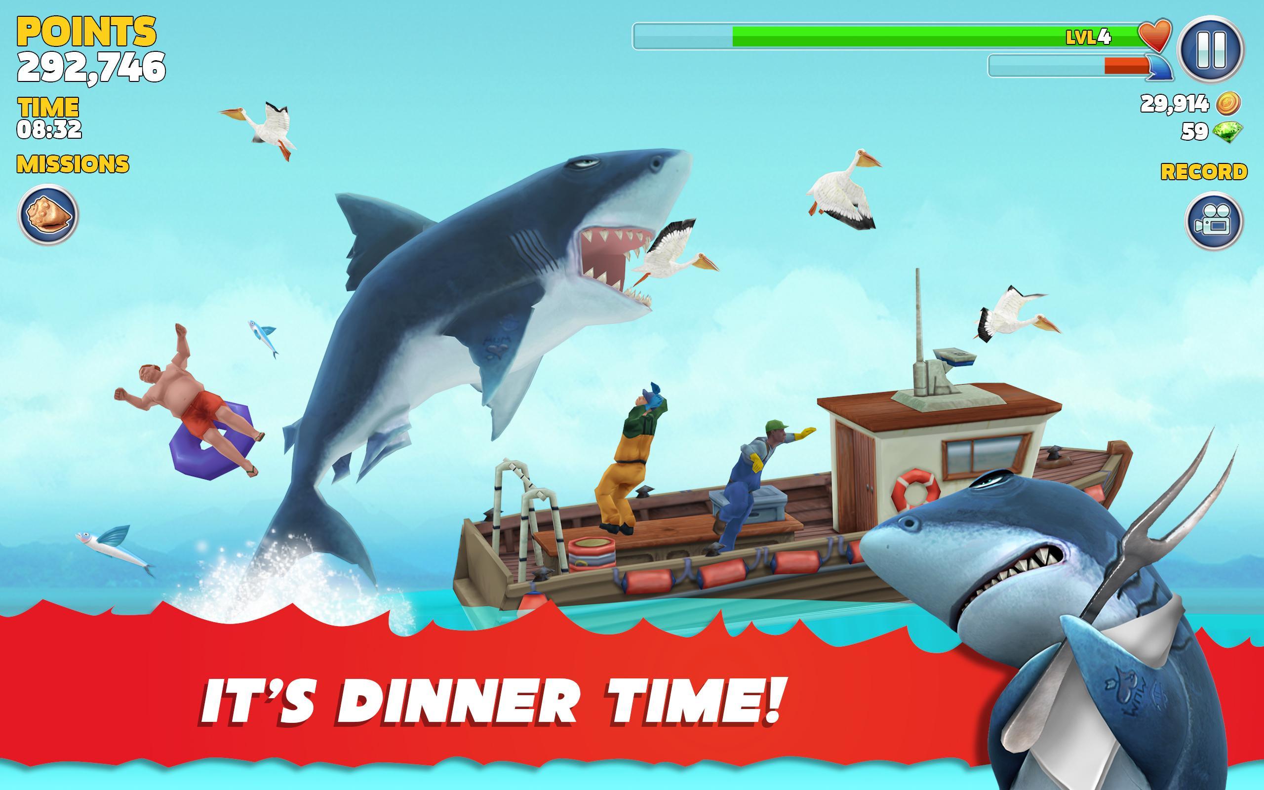 لعبة Hungry Shark مهكرة