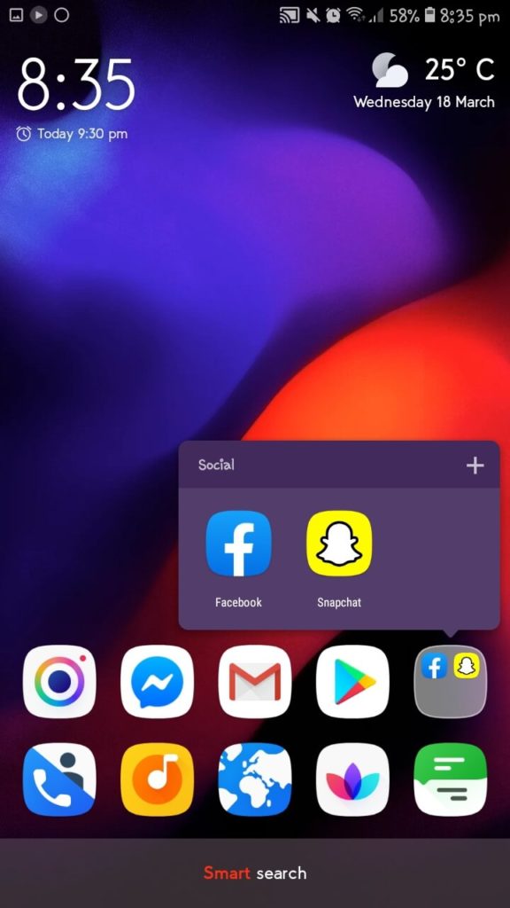 تطبيق Smart launcher لتحسين مظهر الشاشة