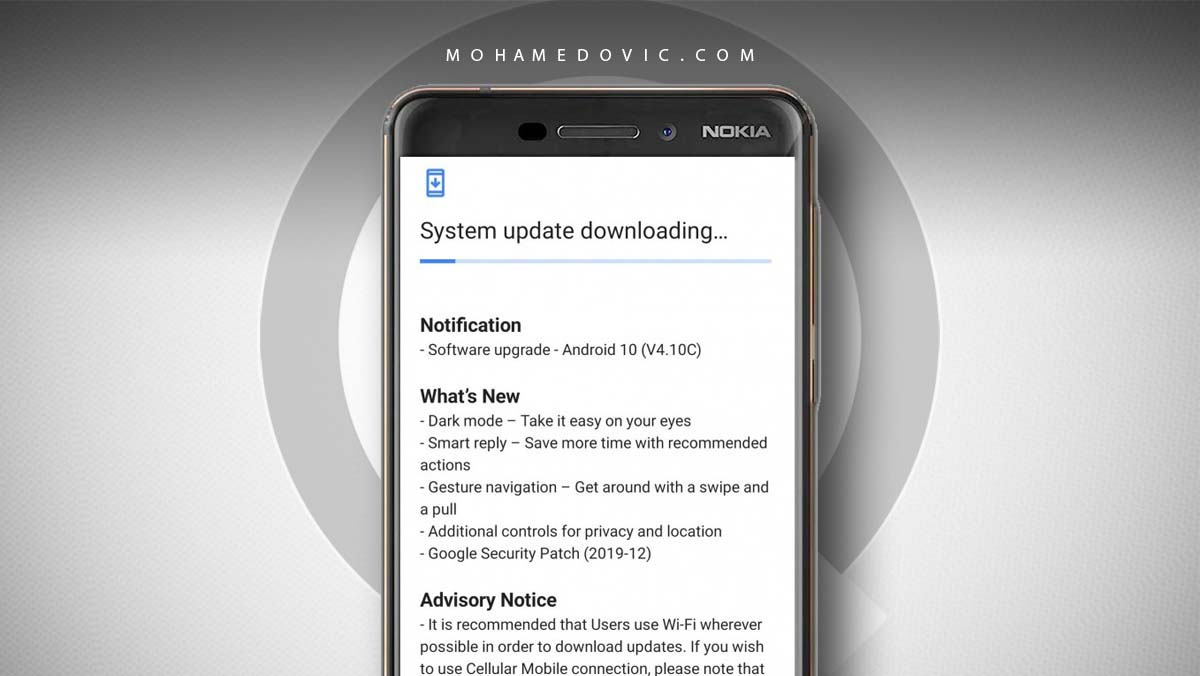 تحديث اندرويد 10 نوكيا 6.1