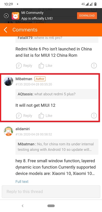 ريدمي 5 بلس لن يتلقى MIUI 12