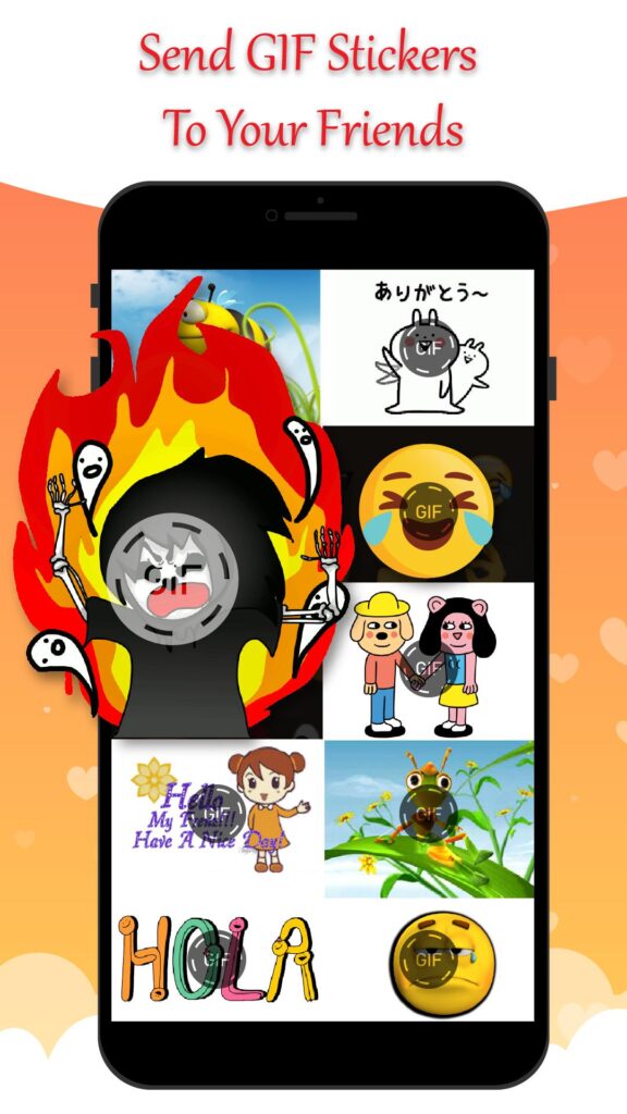 تطبيق Gif Stickers for Messenger & Chat‏