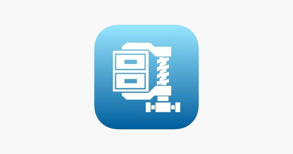 تطبيق WinZip لفتح الملفات المضغوطة