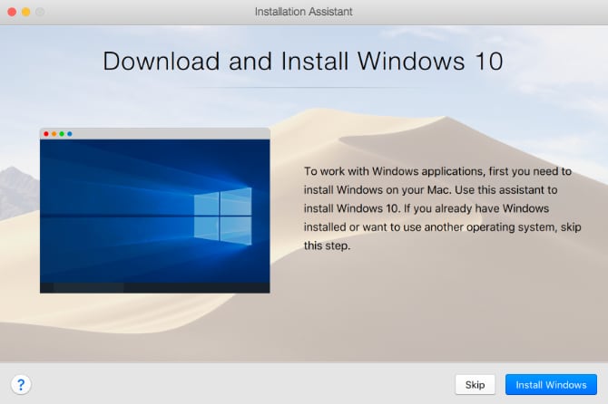 تثبيت ويندوز 10 على الماك باستخدام parallels desktop