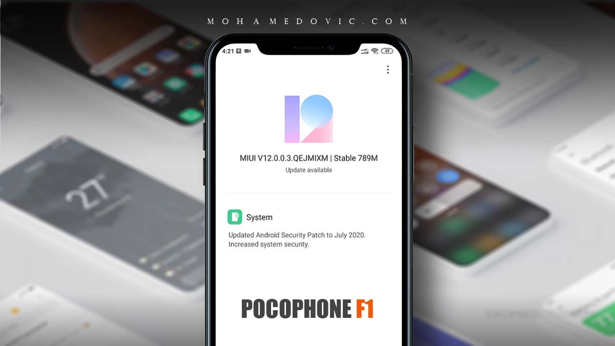 تحديث بوكو F1 إلى MIUI 12