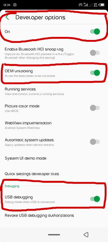 Enable USB Debugging and OEM Unlocking on Infinix Hot 8