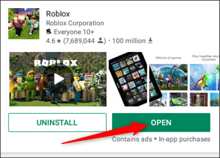 فتح لعبة Roblox في نظام كروم بوك