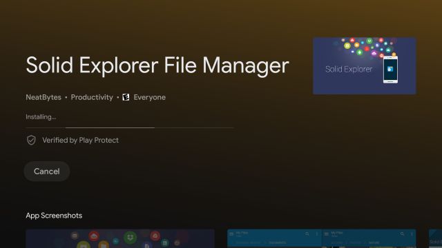 تثبيت Solid Explorer 