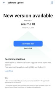 realme 7 pro android 11 realme ui 2.0