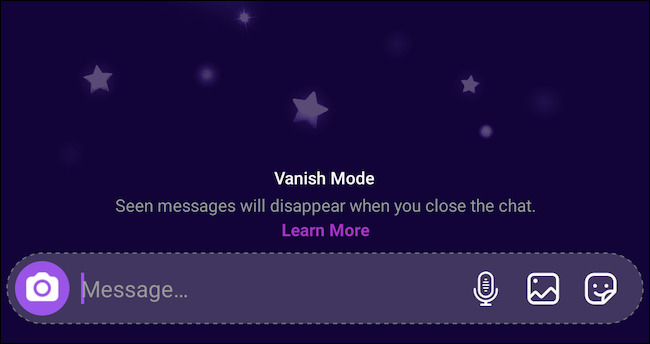 تم تفعيل وضعية Vanish Mode في تطبيق الانستقرام