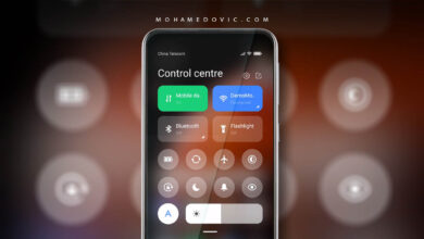 تشغيل مركز التحكم كنترول سنتر في واجهة MIUI على هواتف شاومي، بوكو، ريدمي