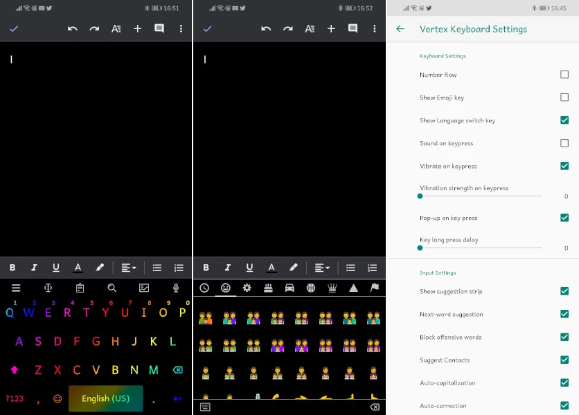 Vertex Emoji Keyboard