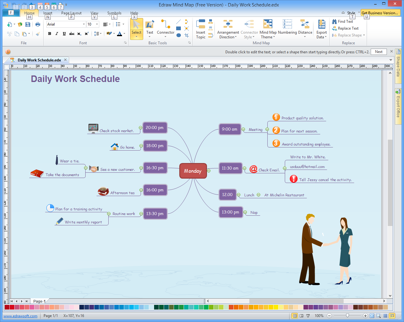 برنامج Edraw Mind Map