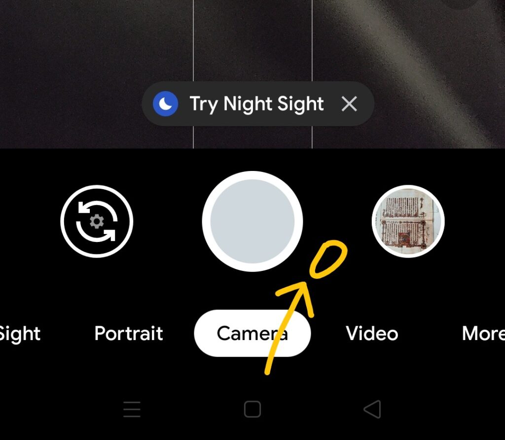 أفضل إعدادات GCam: مكان الضغط لفتح الإعدادات