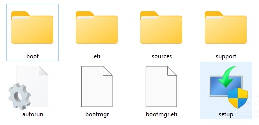 محتويات مجلد ويندوز 11 ايزو