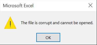 مشكلة The File is Corrupted