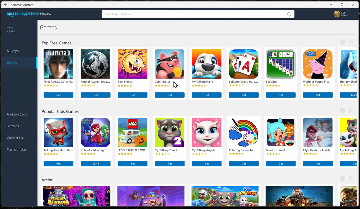 طريقة التحميل من Amazon Appstore