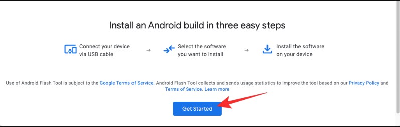 كيفية استخدام Android Flash Tool